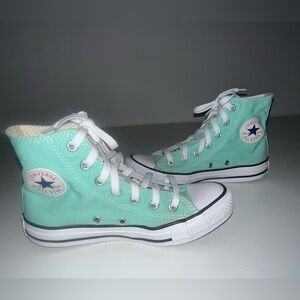 Converse Chuck Taylor high tops teal women’s size 6